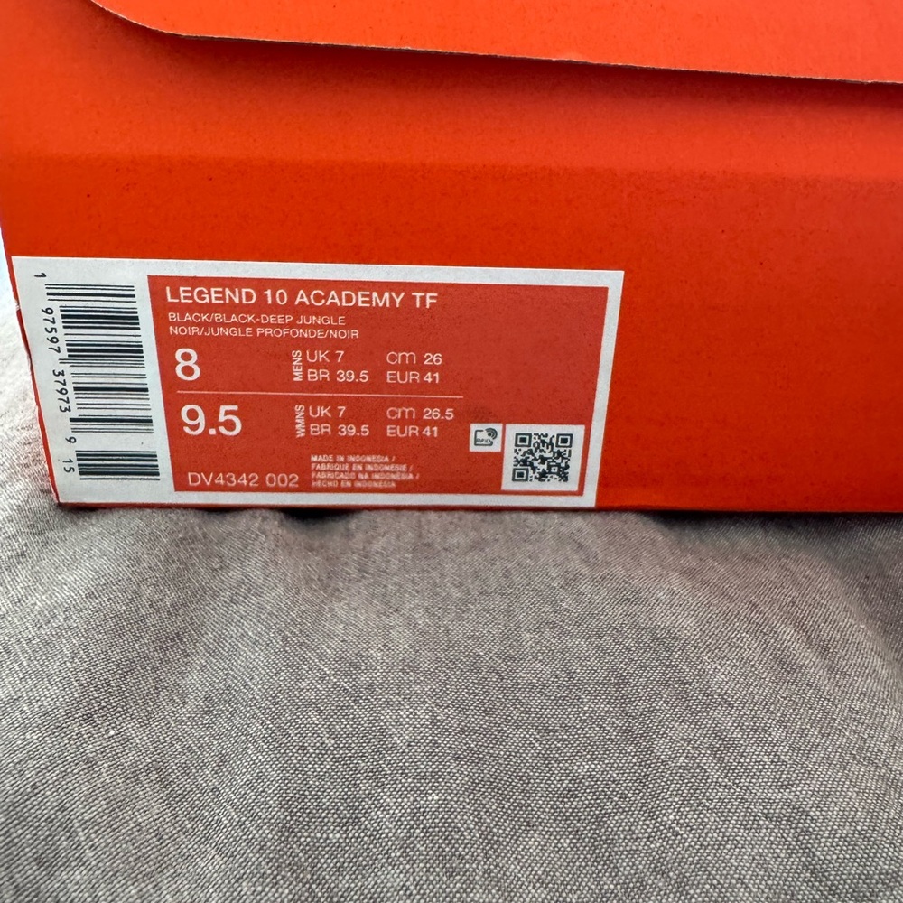 Nike Legend 10 Academy TF in Black and Deep Jungle